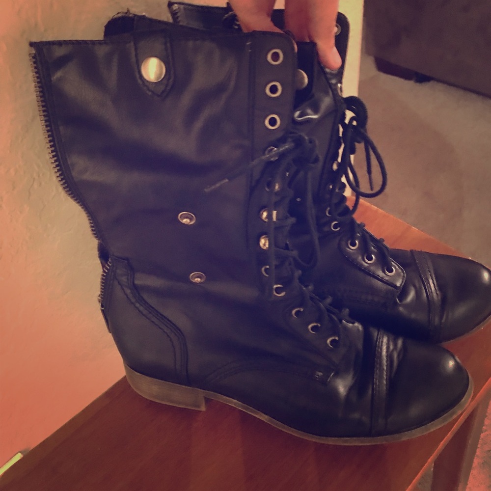 Rampage combat boots lace up